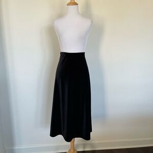 Black Velvet Loft Circle Skirt